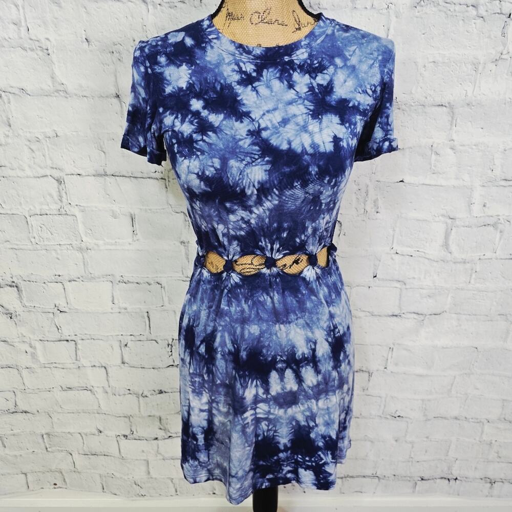 American Eagle mini dress Sz XS short sleeve casual tie dye summer A28